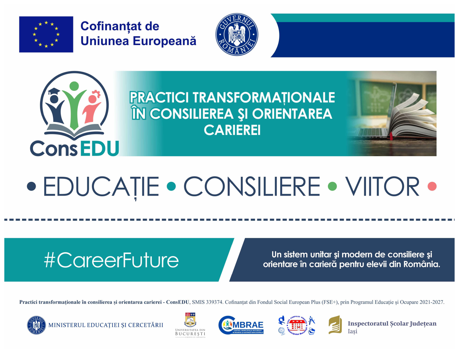 ConsEDU — Cofinanțat de Uniunea Europeană, Guvernul României, parteneri